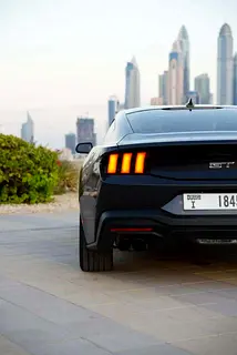 2024 Ford Mustang for Rent in Al Barsha 1 (Grey) photo 4