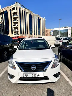 2025 Nissan Sunny for Rent in Al Barsha 1 (White, Automatic, 5 Seater, Fleet Master) photo 2