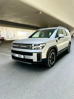 Rent a 2025 Hyundai Santa Fe in Al Mamzar | Free Delivery in Al Mamzar rental in Al Mamzar, Dubai