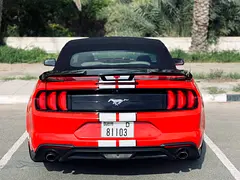2020 Ford Mustang for Rent in Nad Al Sheba 3 (Red, Automatic, 4 Seater, Dar Bahar) photo 3