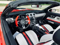 2020 Ford Mustang for Rent in Nad Al Sheba 3 (Red, Automatic, 4 Seater, Dar Bahar) photo 4