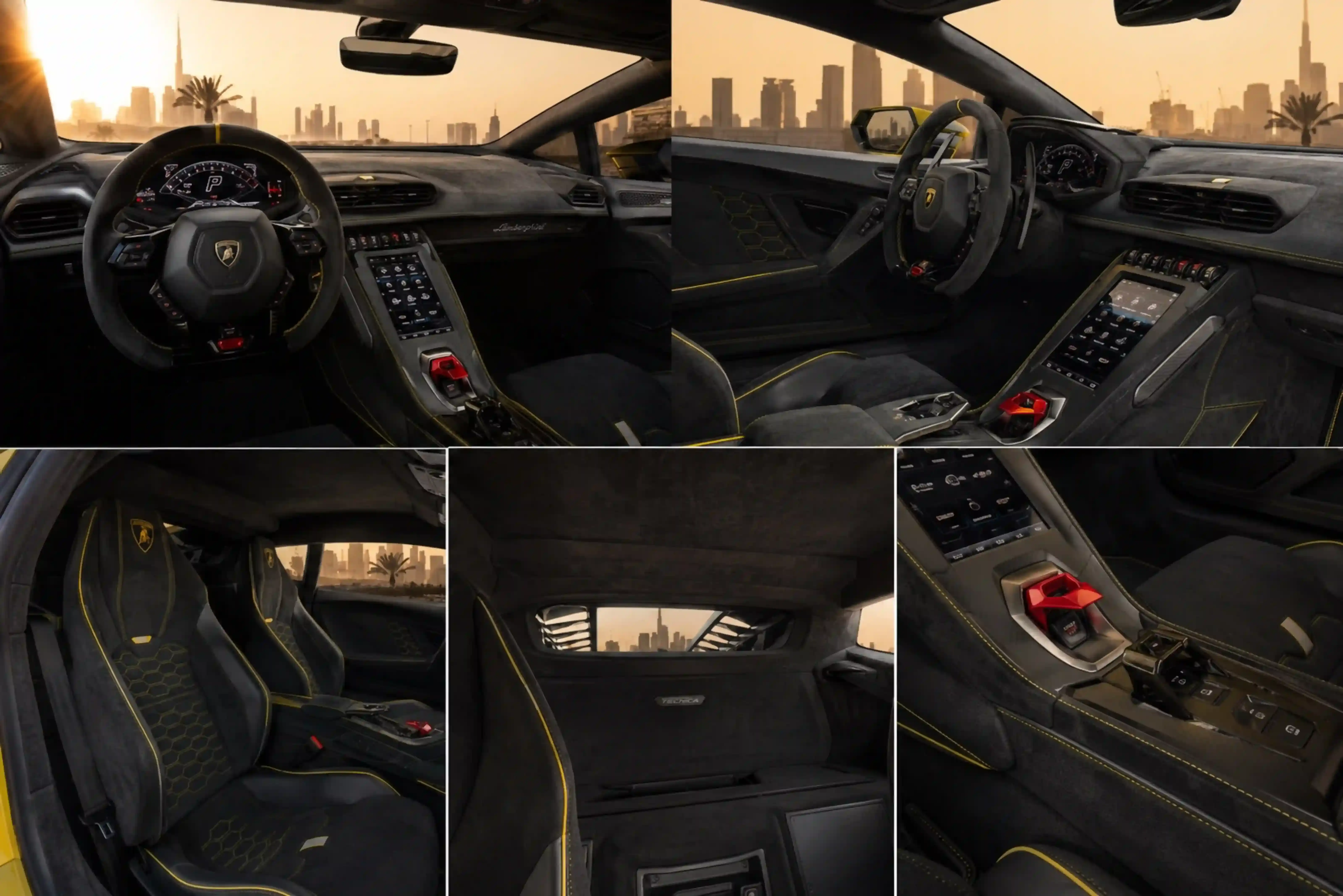 2024 Lamborghini Huracan Tecnica Yellow Rental in Dubai photo 2