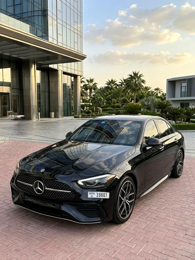 2024 Mercedes-Benz C-Class for Rent in Al Jaddaf (Black) rental in Al Jaddaf, Dubai