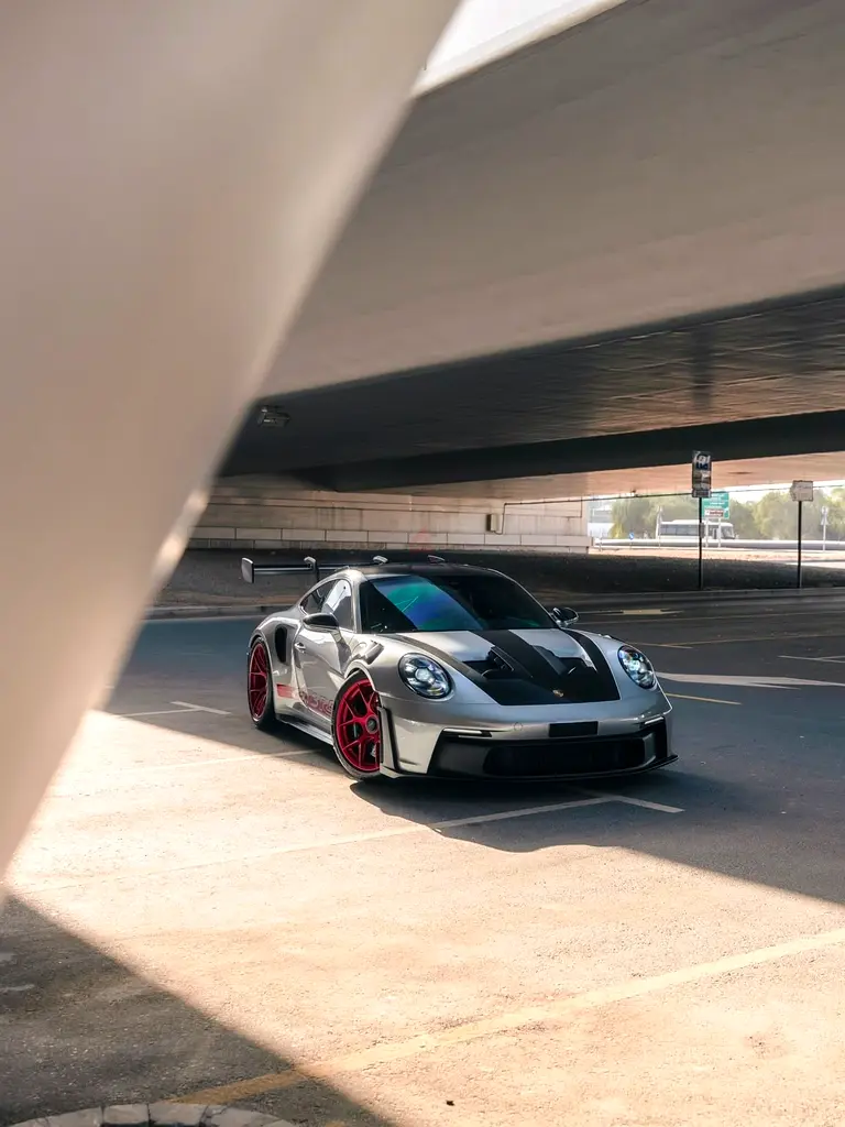 2025 Porsche 911 for Rent in Business Bay (Grey) rental in Business Bay, Dubai