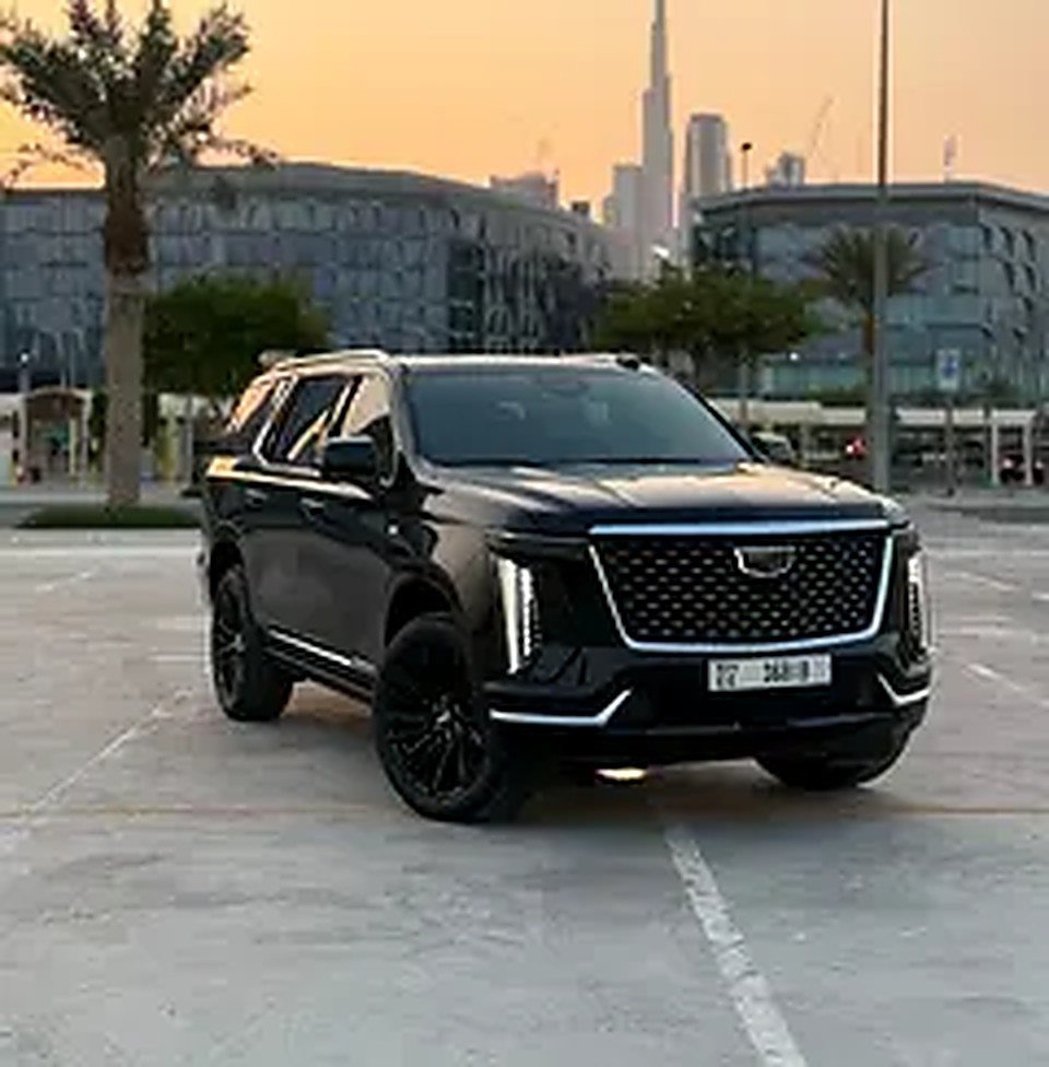 Black edition - escalade 7 seaters rental in Al Garhoud, Dubai